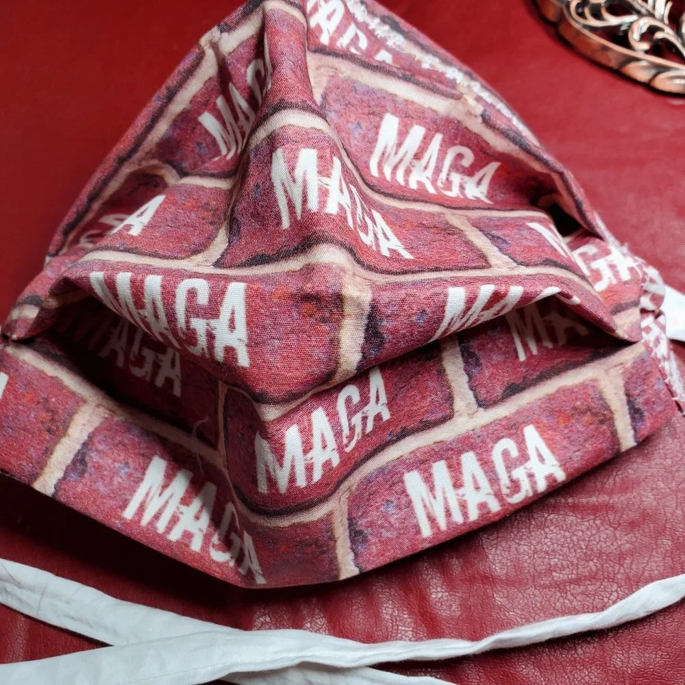 Cloth Face Mask - Silver/Copper Filters- MAGA WALL